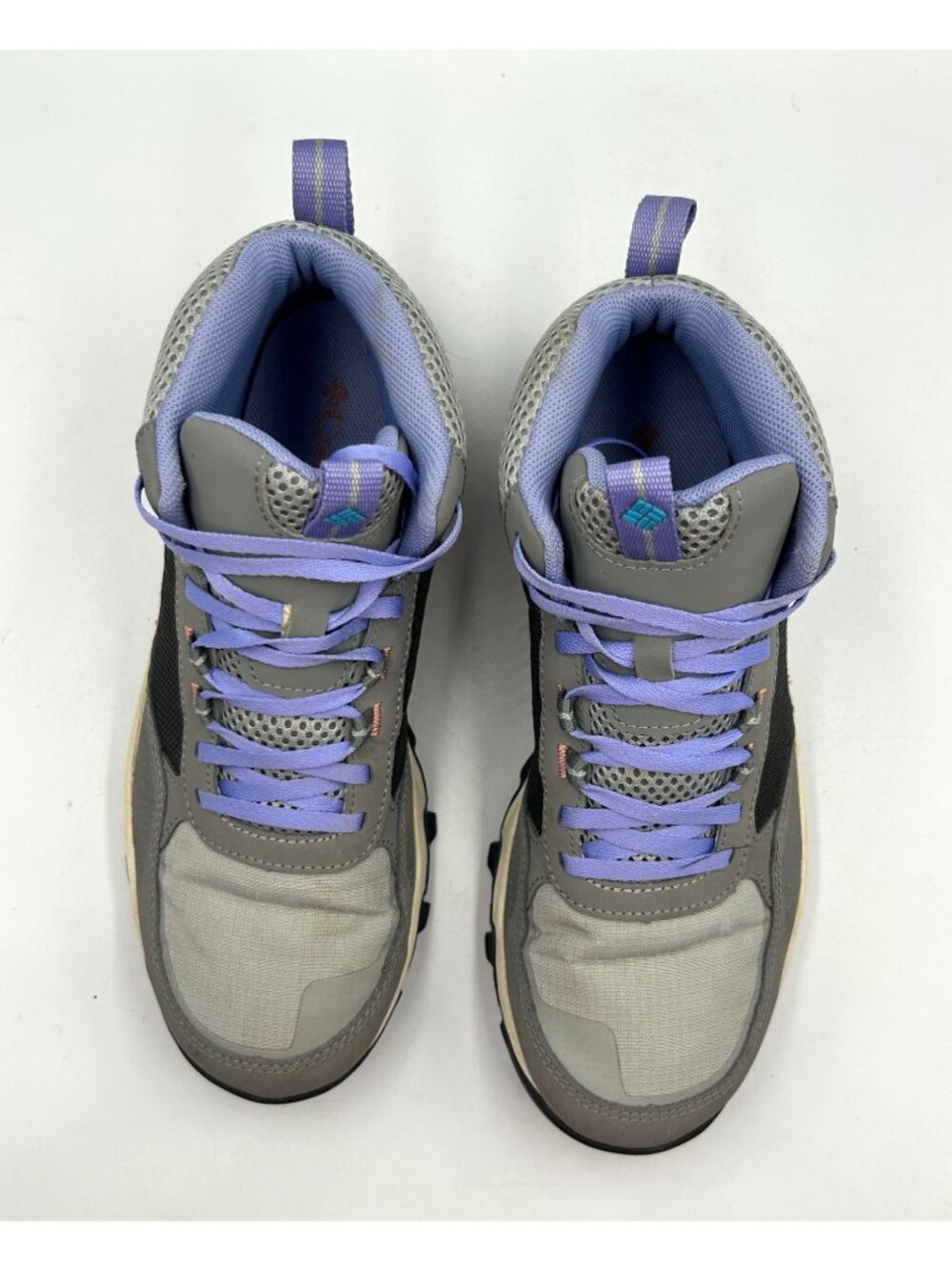 Columbia Women's Gray Purple Mesh Flow Centre All-Terrain Hiking Boots Sz 9 3531 - Picture 7 of 16